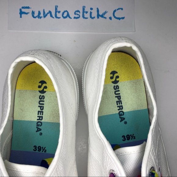 Superga Rainbow Laces & Soles Multicolored Unisex Sneakers S00DPQ0; W: 8.5, M: 7 - Picture 9 of 13